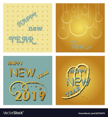 2019 happy new year and marry christmas vector image