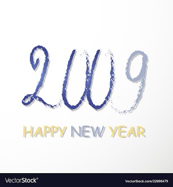 2019 happy new year background for your seasonal vector image