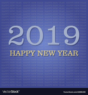 2019 happy new year background for your seasonal vector image