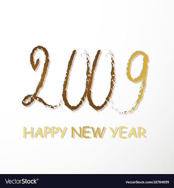 2019 happy new year background for your seasonal vector image