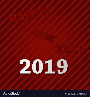 2019 happy new year background for your seasonal vector image