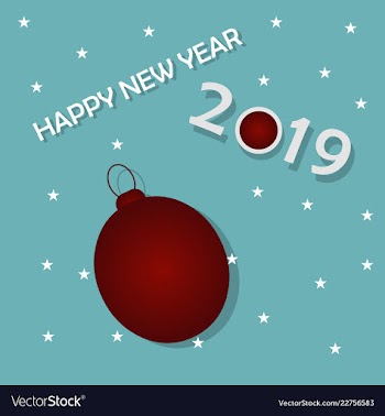 2019 happy new year background for your seasonal vector image