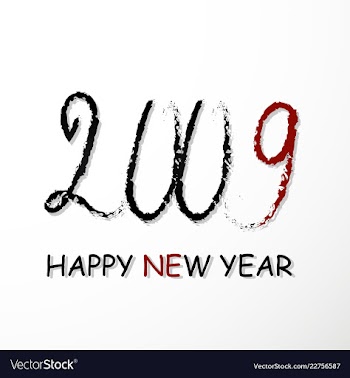 2019 happy new year background for your seasonal vector image