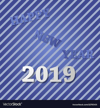 2019 happy new year background for your seasonal vector image