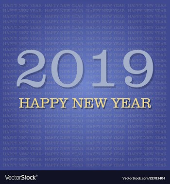 2019 happy new year background for your seasonal vector image