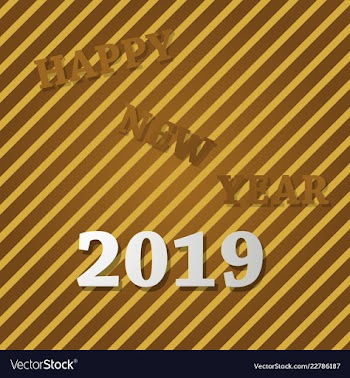 2019 happy new year background for your seasonal vector image