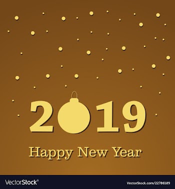 2019 happy new year background for your seasonal vector image