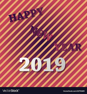 2019 happy new year background for your seasonal vector image