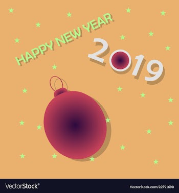 2019 happy new year background for your seasonal vector image