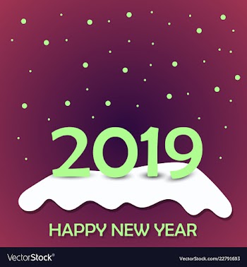 2019 happy new year background for your seasonal vector image