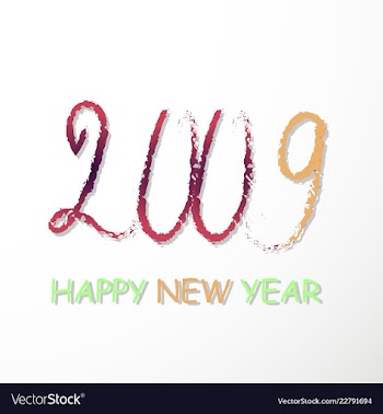 2019 happy new year background for your seasonal vector image