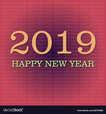 2019 happy new year background for your seasonal vector image