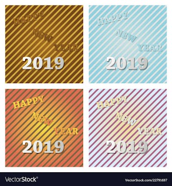 2019 happy new year background for your seasonal vector image