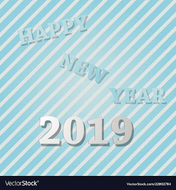2019 happy new year background for your seasonal vector image