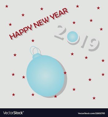 2019 happy new year background for your seasonal vector image