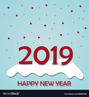 2019 happy new year background for your seasonal vector image