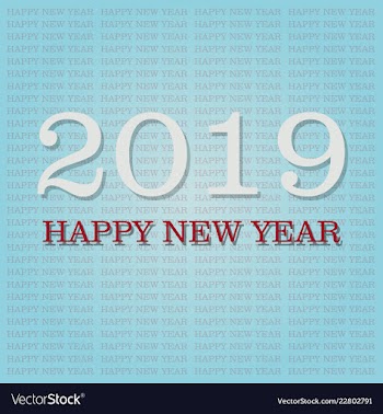 2019 happy new year background for your seasonal vector image