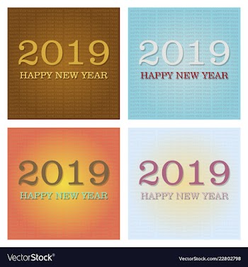2019 happy new year background for your seasonal vector image
