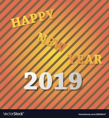 2019 happy new year background for your seasonal vector image