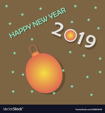2019 happy new year background for your seasonal vector image