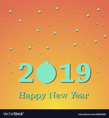 2019 happy new year background for your seasonal vector image