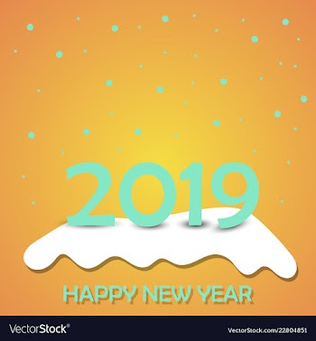2019 happy new year background for your seasonal vector image