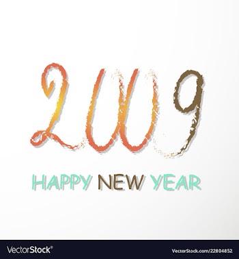 2019 happy new year background for your seasonal vector image