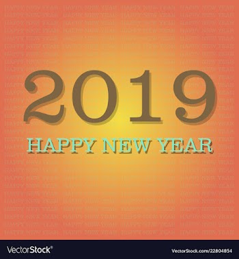 2019 happy new year background for your seasonal vector image