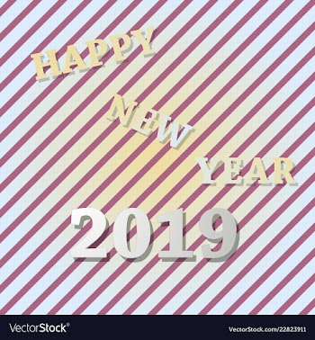 2019 happy new year background for your seasonal vector image