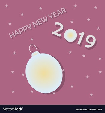 2019 happy new year background for your seasonal vector image