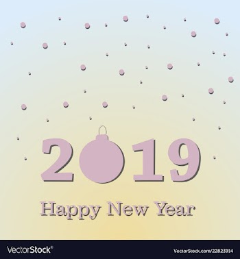 2019 happy new year background for your seasonal vector image