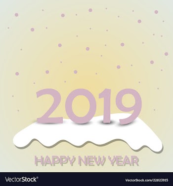 2019 happy new year background for your seasonal vector image