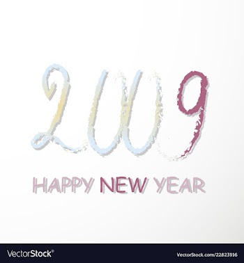 2019 happy new year background for your seasonal vector image