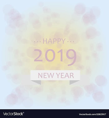 2019 happy new year background for your seasonal vector image