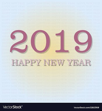 2019 happy new year background for your seasonal vector image