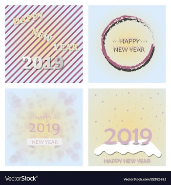 2019 happy new year background for your seasonal vector image