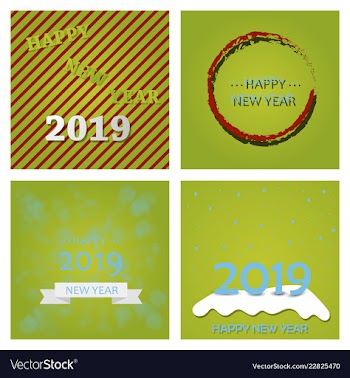 2019 happy new year background for your seasonal vector image