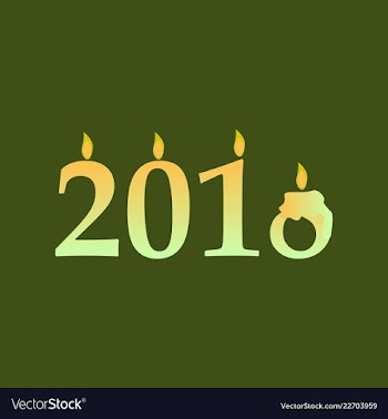 2019 happy new year greeting card celebration vector image