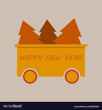 2019 happy new year greeting card celebration vector image