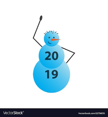 2019 happy new year greeting card celebration vector image