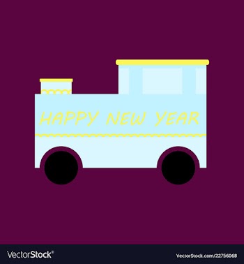 2019 happy new year greeting card celebration vector image