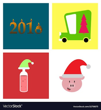 2019 happy new year greeting card celebration vector image