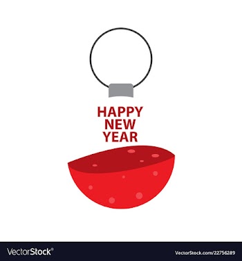 2019 happy new year greeting card celebration vector image