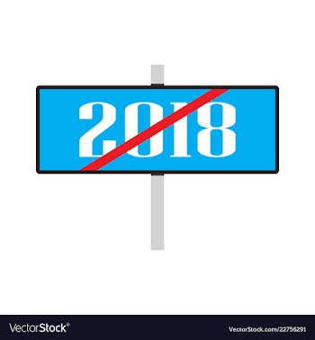 2019 happy new year greeting card celebration vector image