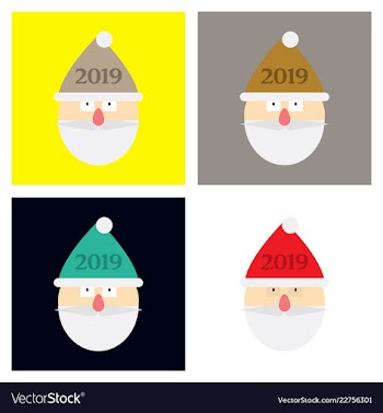2019 happy new year greeting card celebration vector image