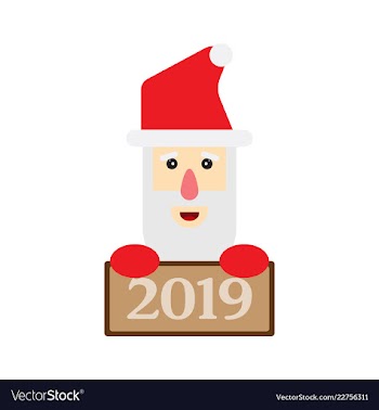 2019 happy new year greeting card celebration vector image