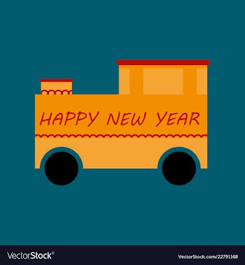 2019 happy new year greeting card celebration vector image