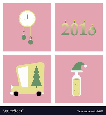 2019 happy new year greeting card celebration vector image