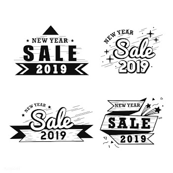 2019 new year sale badge vector set | Free stock vector - 532696