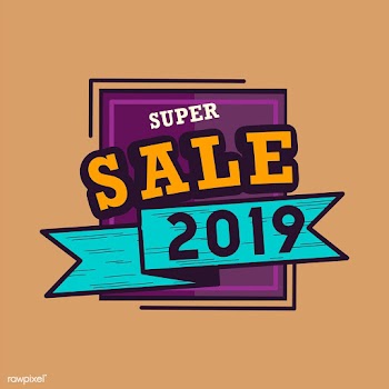 2019 super sale badge vector | Free stock vector - 532687